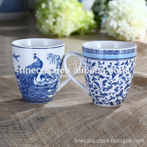 11OZ Elegant New Bone China Ceramic Chinese Tea Mug